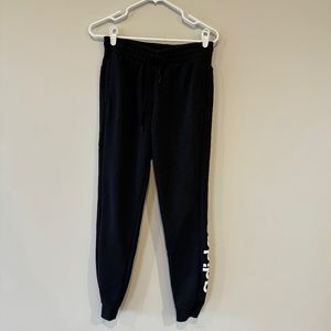 Women's Adidas Joggers with Pockets Black Size Small
